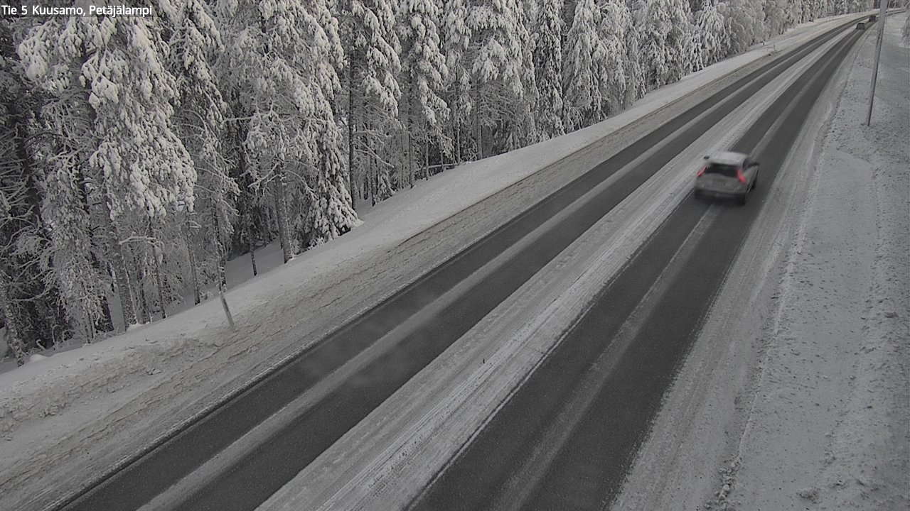 Weather Camera Image Road 5 Kuusamo, Petäjälampi, Kuusamo, Pohjois-Pohjanmaa