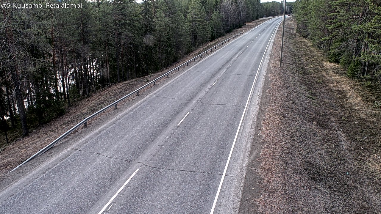 Weather Camera Image Väg 5 Kuusamo, Petäjälampi, Kuusamo, Pohjois-Pohjanmaa