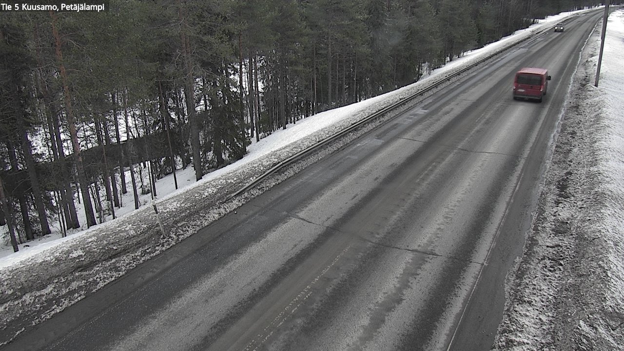 Weather Camera Image Väg 5 Kuusamo, Petäjälampi, Kuusamo, Pohjois-Pohjanmaa
