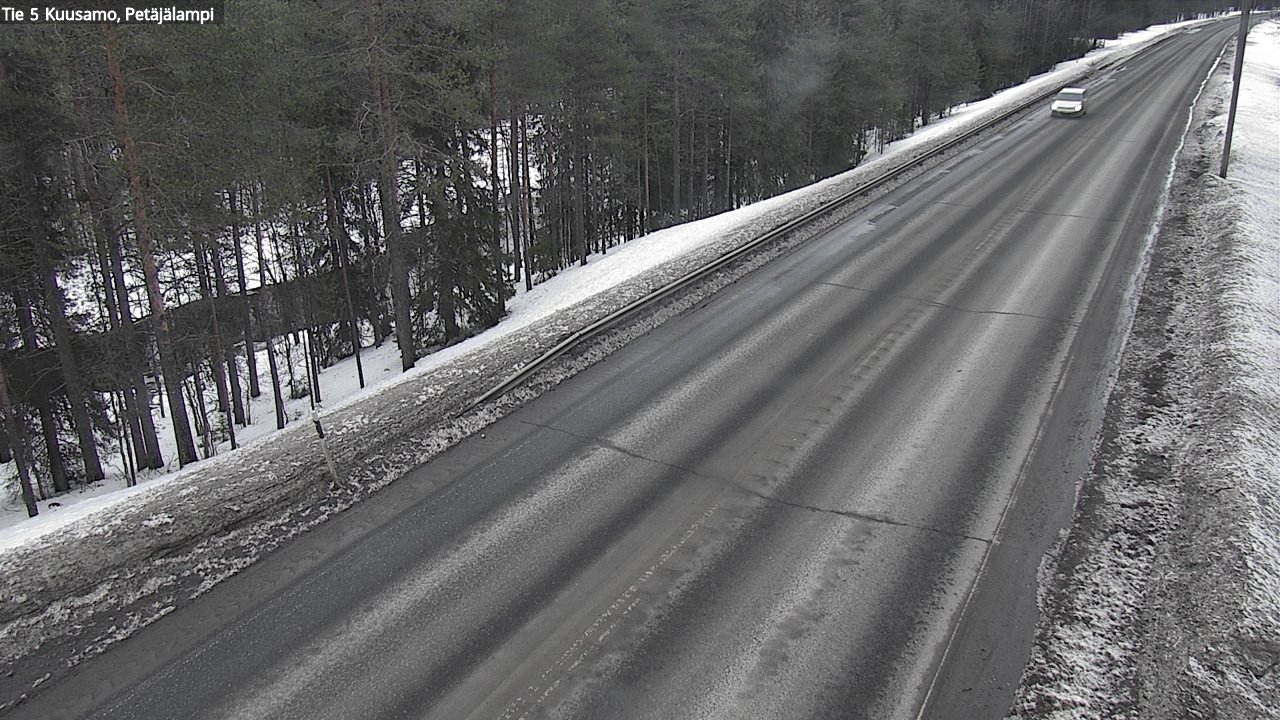 Weather Camera Image Väg 5 Kuusamo, Petäjälampi, Kuusamo, Pohjois-Pohjanmaa