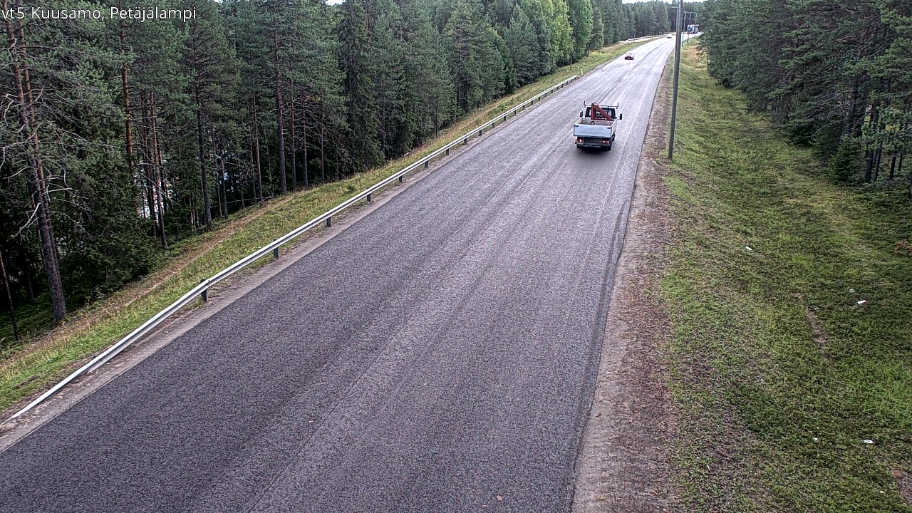 Weather Camera Image Väg 5 Kuusamo, Petäjälampi, Kuusamo, Pohjois-Pohjanmaa