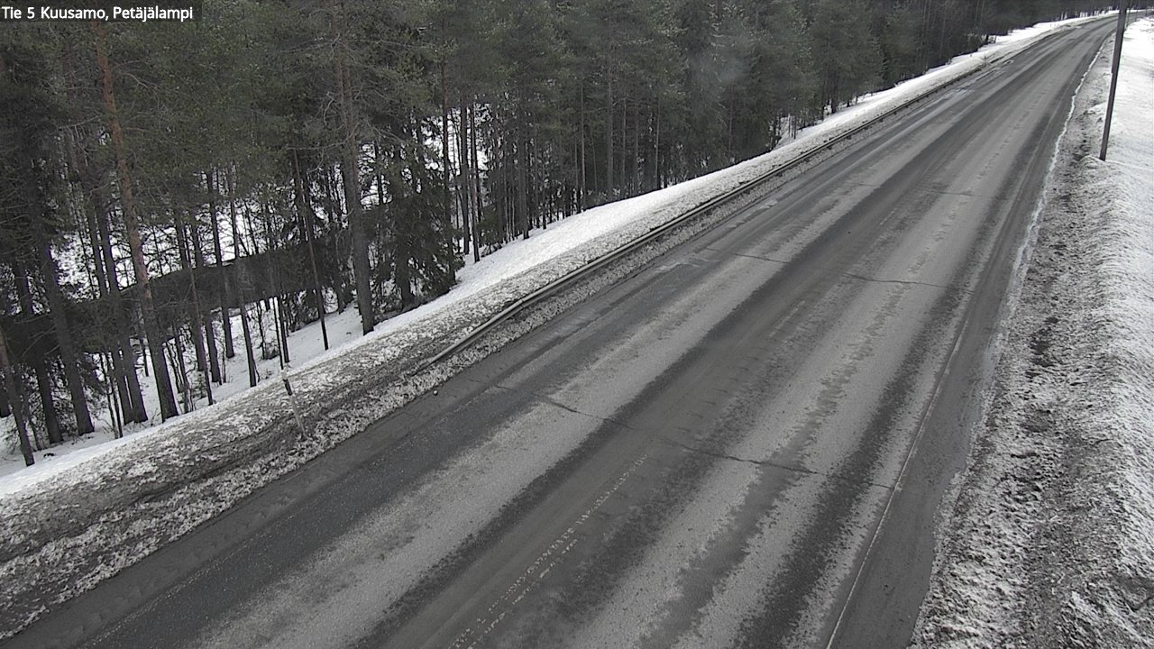 Weather Camera Image Väg 5 Kuusamo, Petäjälampi, Kuusamo, Pohjois-Pohjanmaa