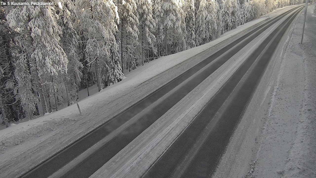 Weather Camera Image Road 5 Kuusamo, Petäjälampi, Kuusamo, Pohjois-Pohjanmaa