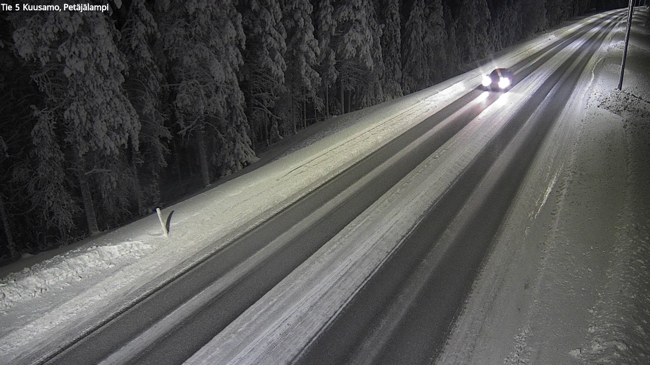 Kelikamerat Kuva Tie 5 Kuusamo, Petäjälampi, Kuusamo, Pohjois-Pohjanmaa