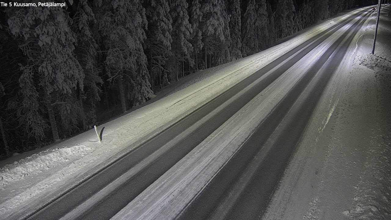 Kelikamerat Kuva Tie 5 Kuusamo, Petäjälampi, Kuusamo, Pohjois-Pohjanmaa