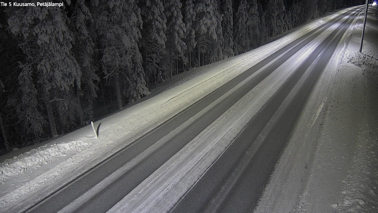 Weather Camera Image Road 5 Kuusamo, Petäjälampi, Kuusamo, Pohjois-Pohjanmaa