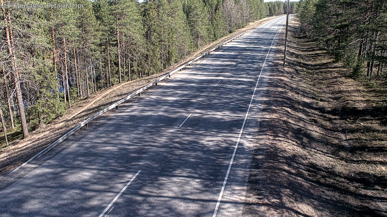 Kelikamerat Kuva Tie 5 Kuusamo, Petäjälampi, Kuusamo, Pohjois-Pohjanmaa