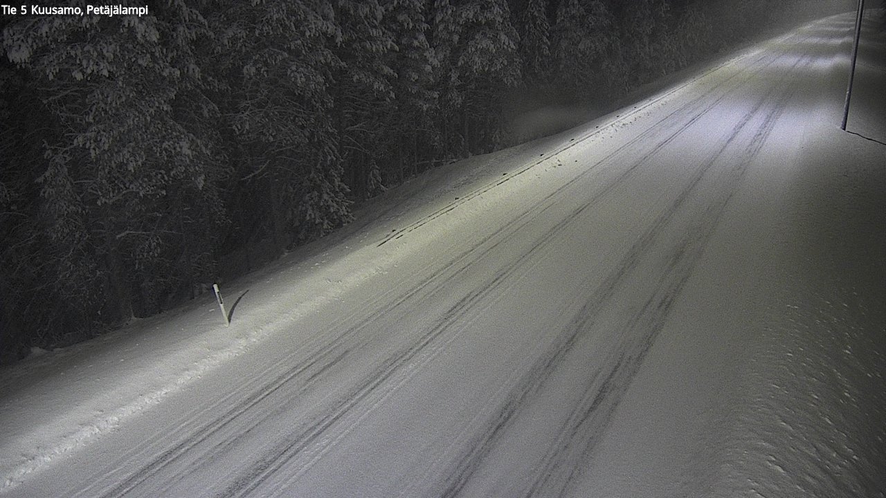 Weather Camera Image Väg 5 Kuusamo, Petäjälampi, Kuusamo, Pohjois-Pohjanmaa