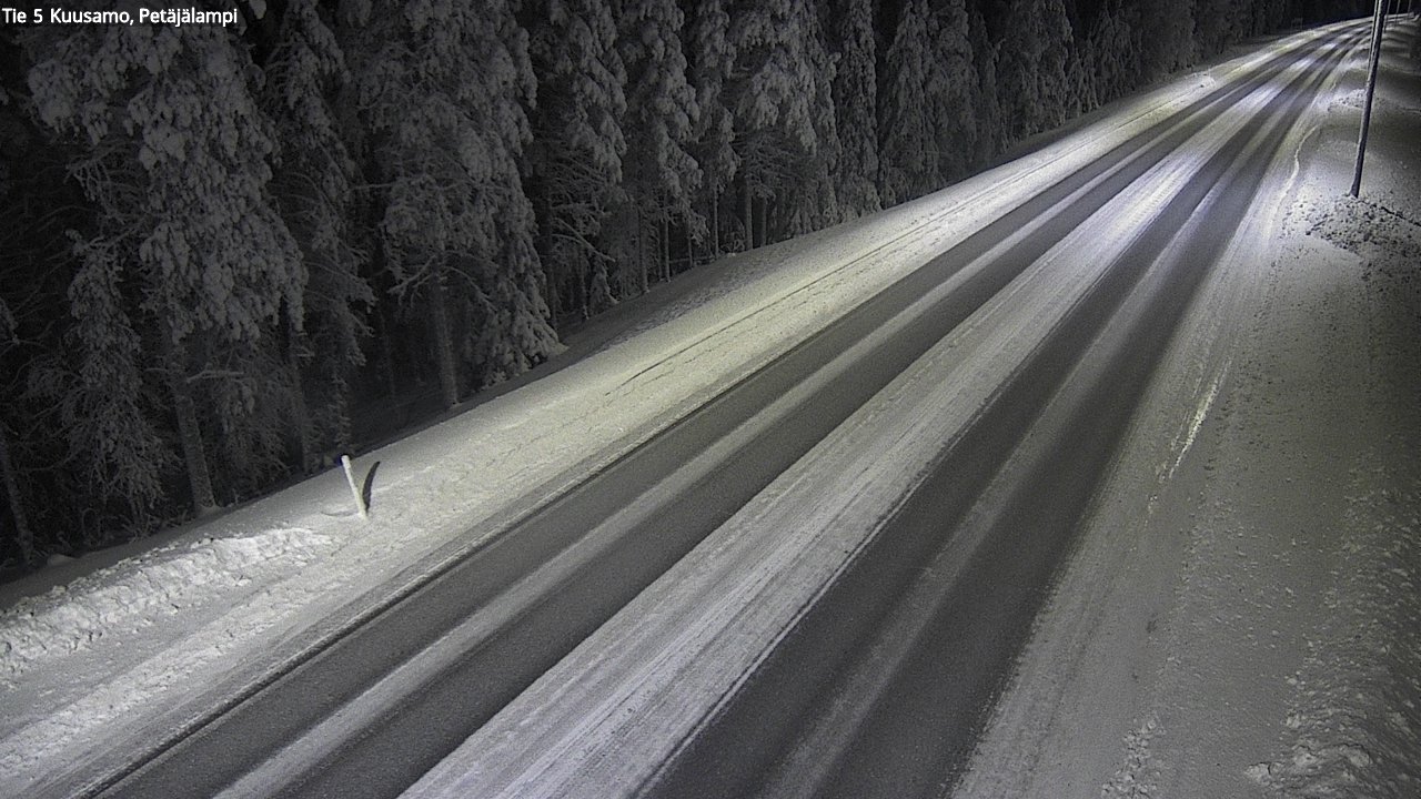 Kelikamerat Kuva Tie 5 Kuusamo, Petäjälampi, Kuusamo, Pohjois-Pohjanmaa
