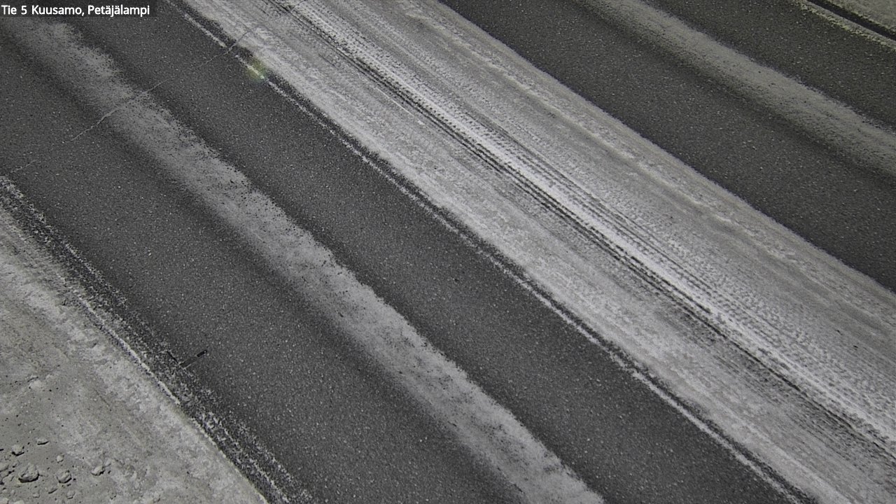 Weather Camera Image Väg 5 Kuusamo, Petäjälampi, Kuusamo, Pohjois-Pohjanmaa