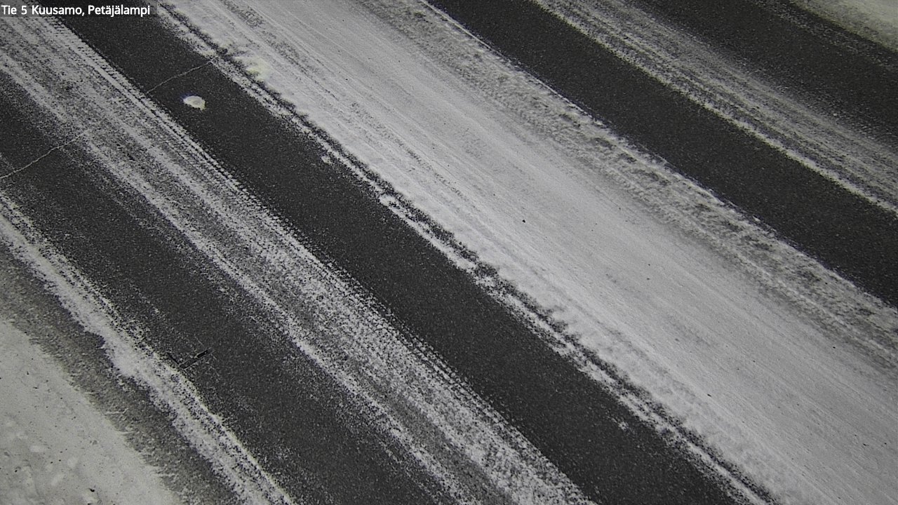 Weather Camera Image Väg 5 Kuusamo, Petäjälampi, Kuusamo, Pohjois-Pohjanmaa