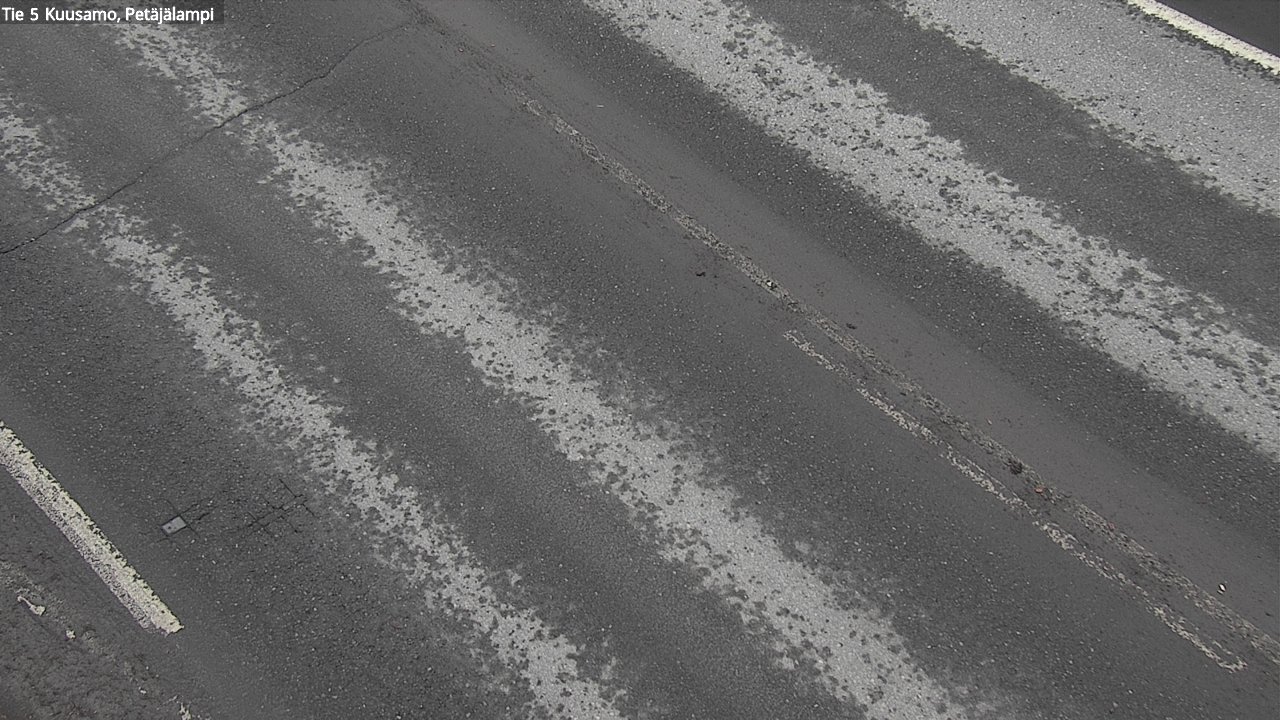 Weather Camera Image Väg 5 Kuusamo, Petäjälampi, Kuusamo, Pohjois-Pohjanmaa