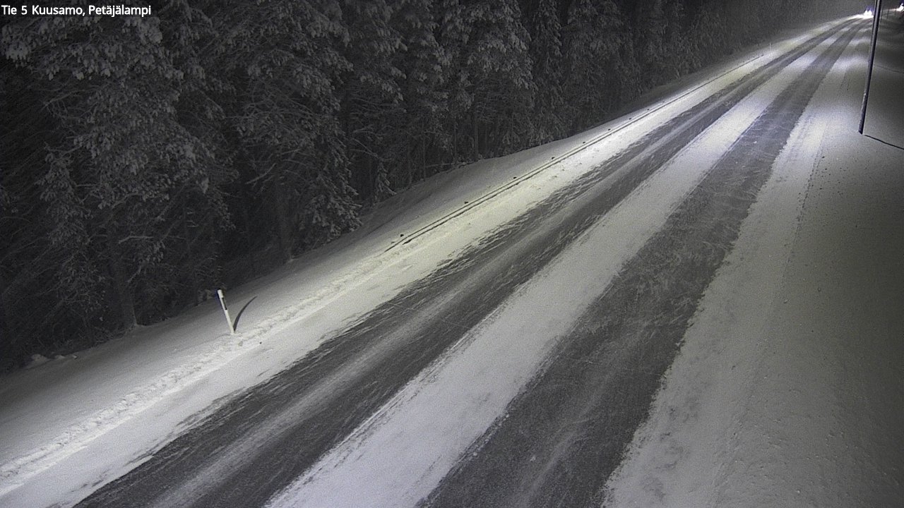 Weather Camera Image Road 5 Kuusamo, Petäjälampi, Kuusamo, Pohjois-Pohjanmaa