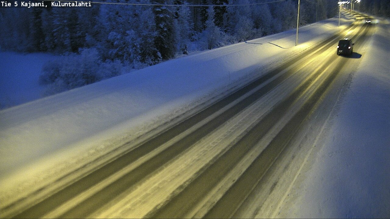 Weather Camera Image Väg 5 Kajaani, Kuluntalahti, Kajaani, Kainuu