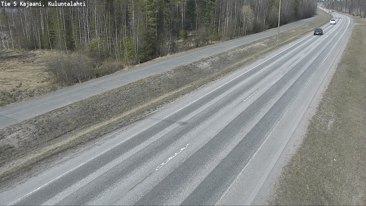 Weather Camera Image Väg 5 Kajaani, Kuluntalahti, Kajaani, Kainuu