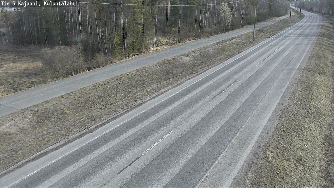 Weather Camera Image Väg 5 Kajaani, Kuluntalahti, Kajaani, Kainuu