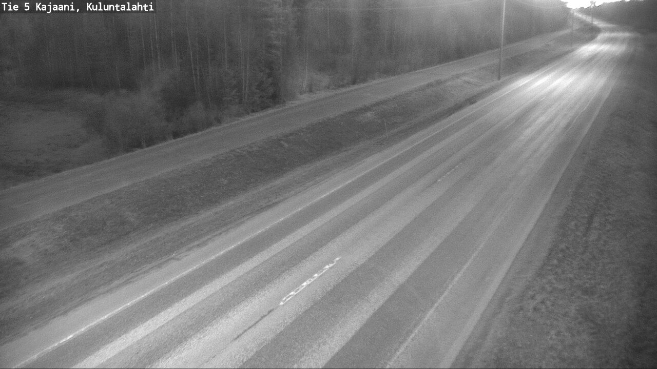Weather Camera Image Road 5 Kajaani, Kuluntalahti, Kajaani, Kainuu