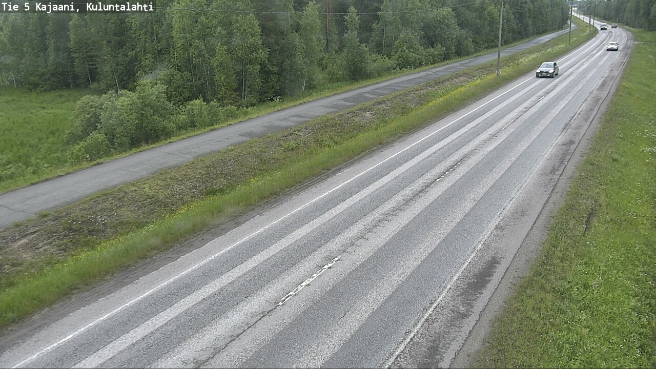 Weather Camera Image Väg 5 Kajaani, Kuluntalahti, Kajaani, Kainuu