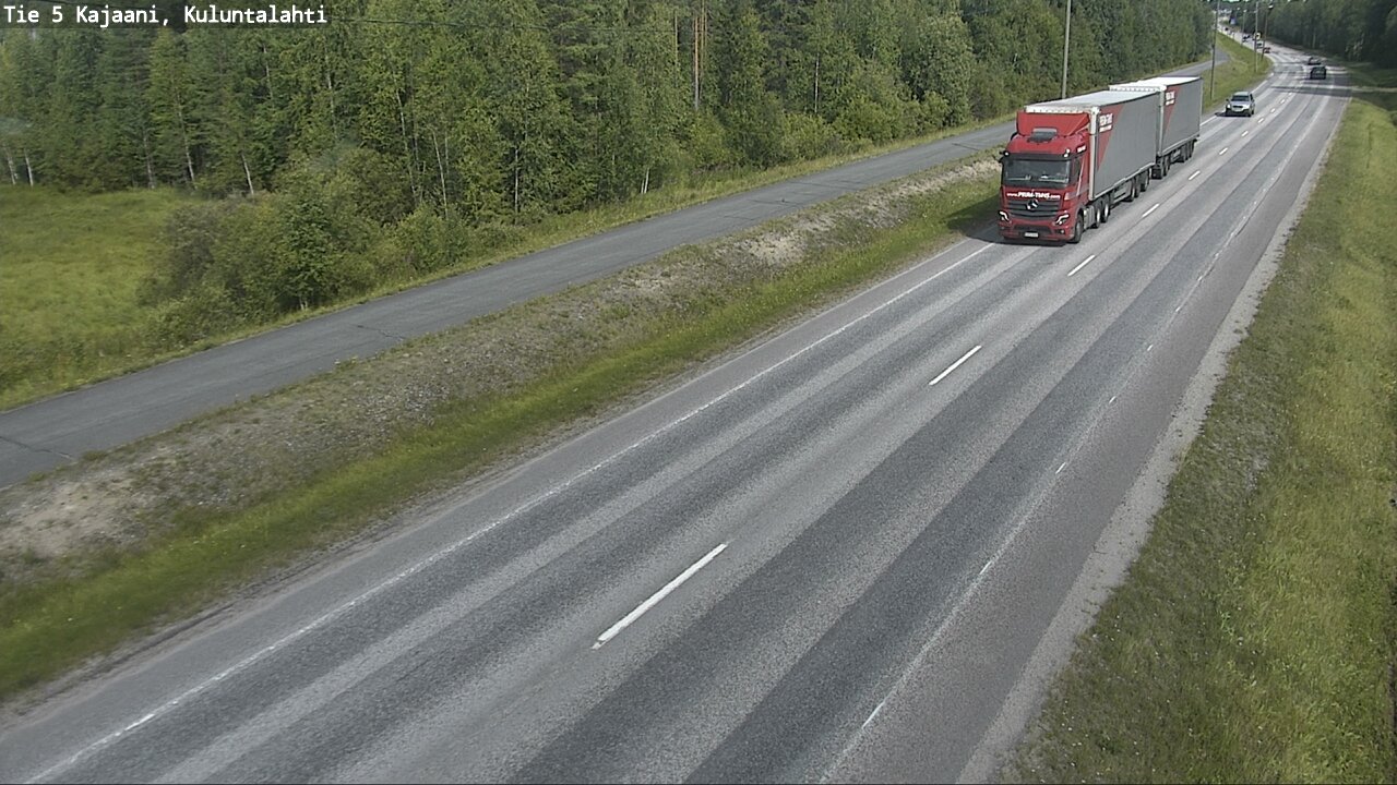 Weather Camera Image Road 5 Kajaani, Kuluntalahti, Kajaani, Kainuu