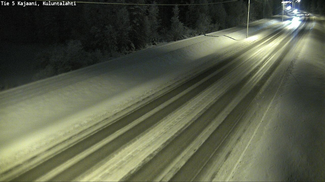 Weather Camera Image Väg 5 Kajaani, Kuluntalahti, Kajaani, Kainuu