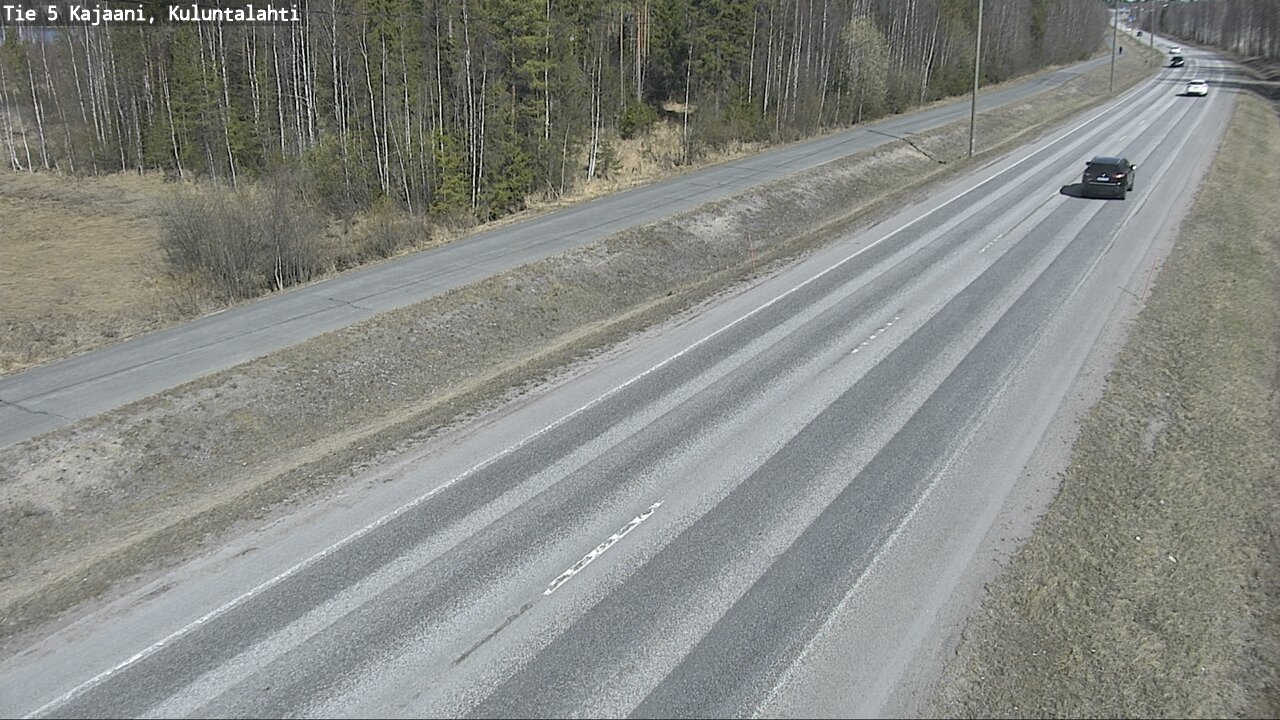 Weather Camera Image Väg 5 Kajaani, Kuluntalahti, Kajaani, Kainuu
