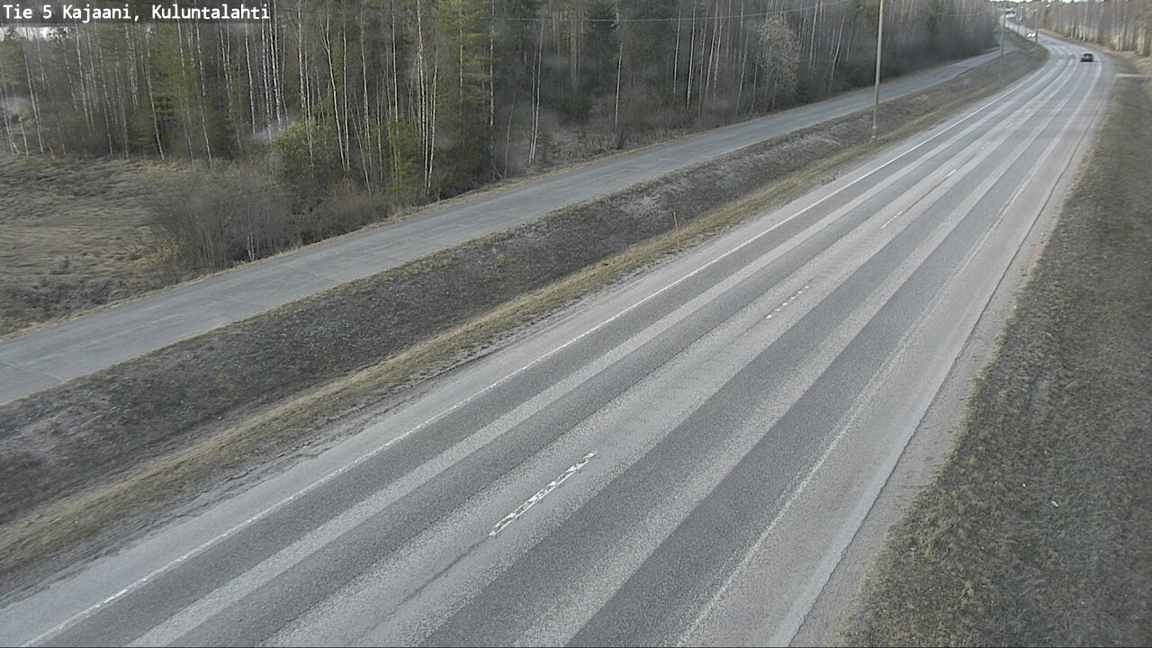 Weather Camera Image Väg 5 Kajaani, Kuluntalahti, Kajaani, Kainuu