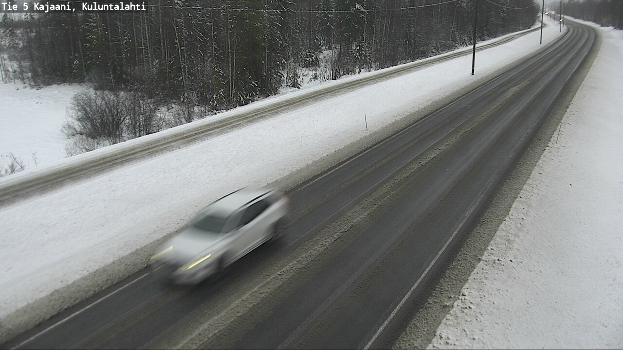 Weather Camera Image Väg 5 Kajaani, Kuluntalahti, Kajaani, Kainuu