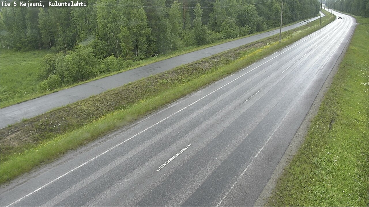 Weather Camera Image Väg 5 Kajaani, Kuluntalahti, Kajaani, Kainuu