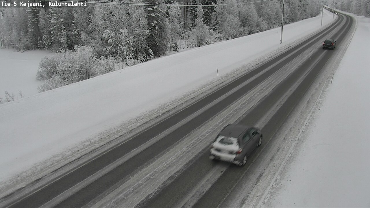 Weather Camera Image Väg 5 Kajaani, Kuluntalahti, Kajaani, Kainuu