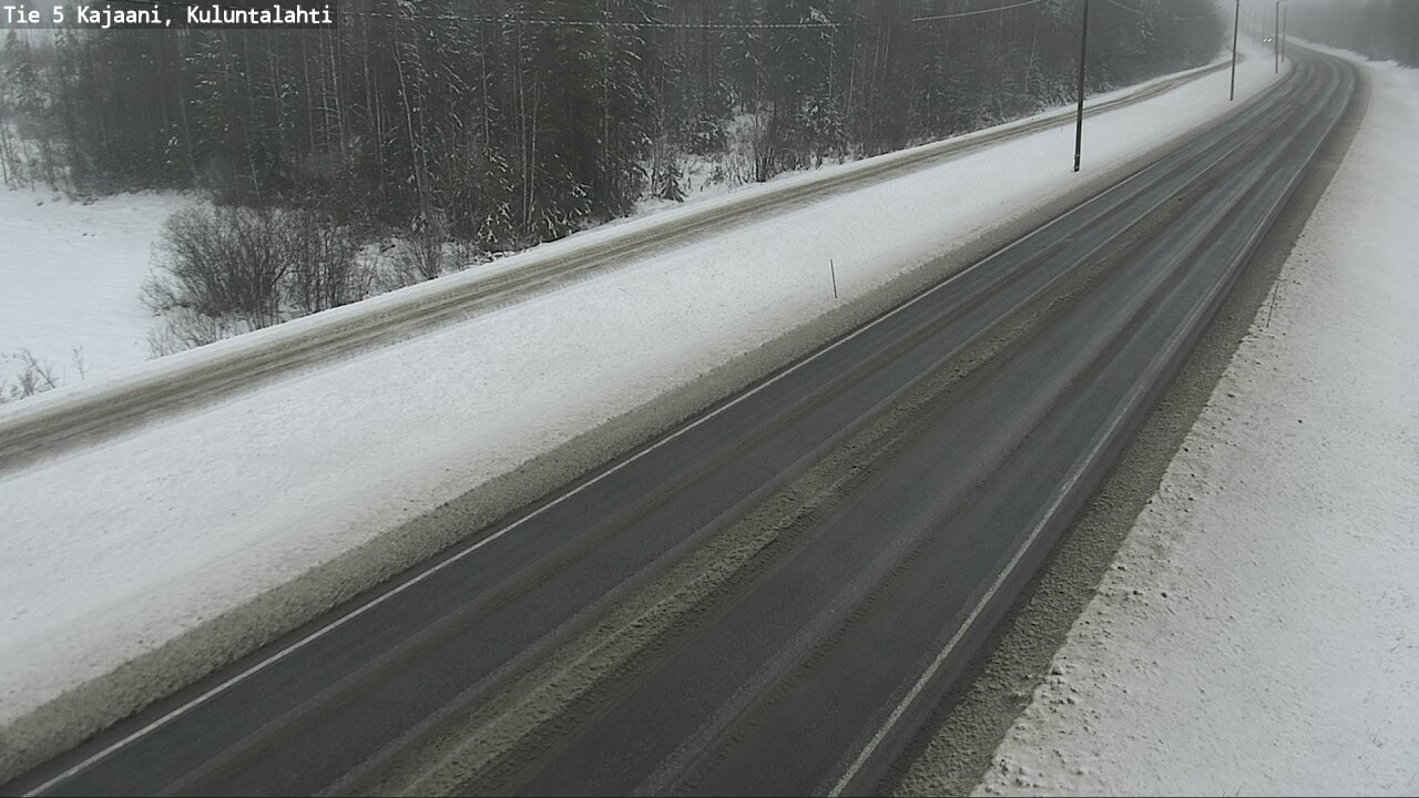 Weather Camera Image Road 5 Kajaani, Kuluntalahti, Kajaani, Kainuu
