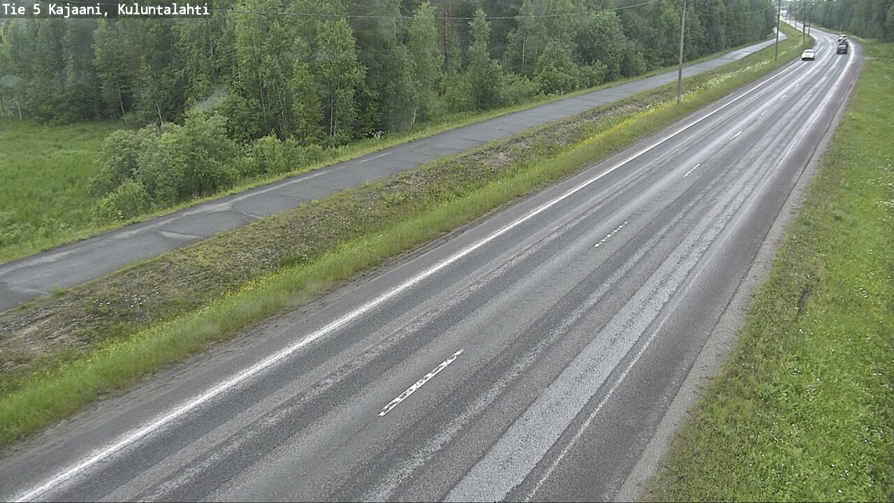 Weather Camera Image Väg 5 Kajaani, Kuluntalahti, Kajaani, Kainuu
