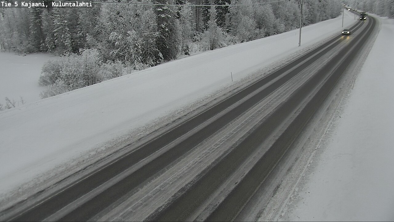 Weather Camera Image Väg 5 Kajaani, Kuluntalahti, Kajaani, Kainuu