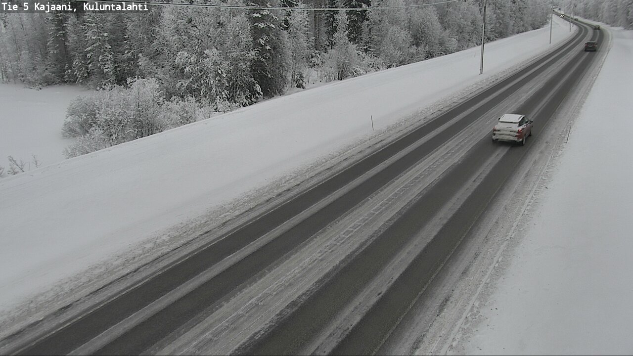 Weather Camera Image Väg 5 Kajaani, Kuluntalahti, Kajaani, Kainuu