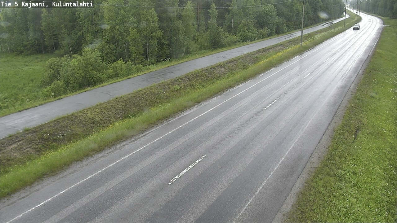 Weather Camera Image Väg 5 Kajaani, Kuluntalahti, Kajaani, Kainuu