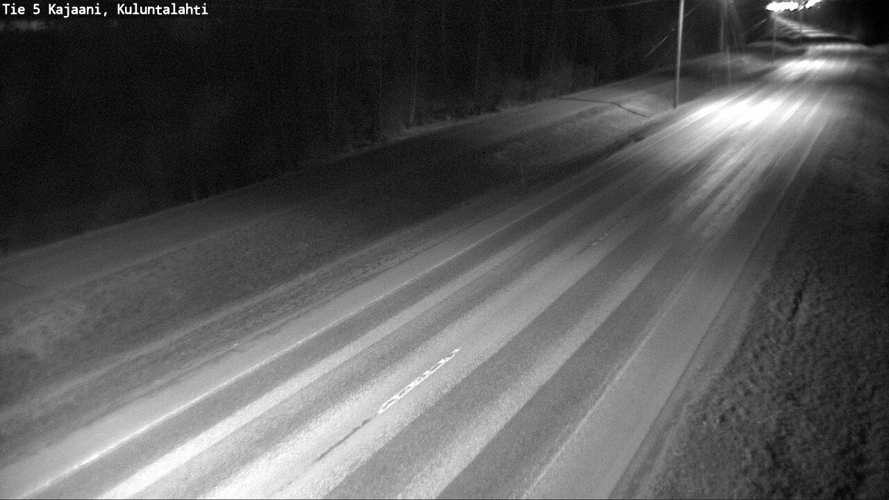 Weather Camera Image Väg 5 Kajaani, Kuluntalahti, Kajaani, Kainuu