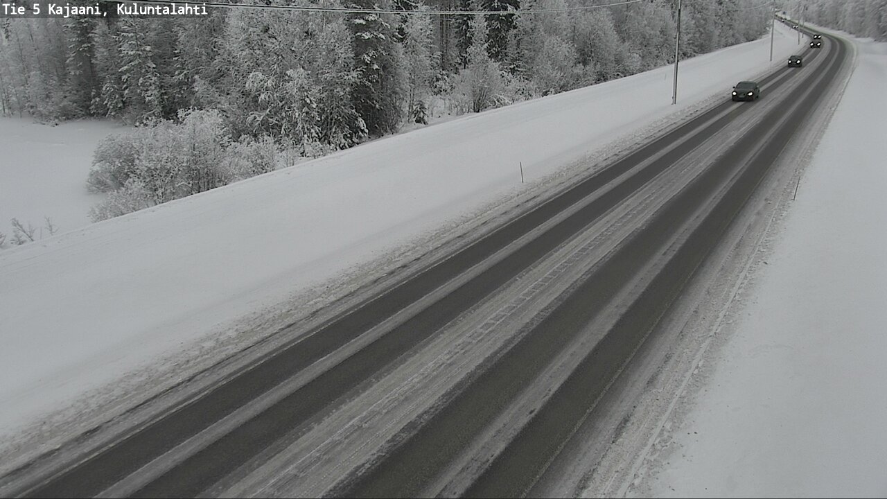 Weather Camera Image Väg 5 Kajaani, Kuluntalahti, Kajaani, Kainuu