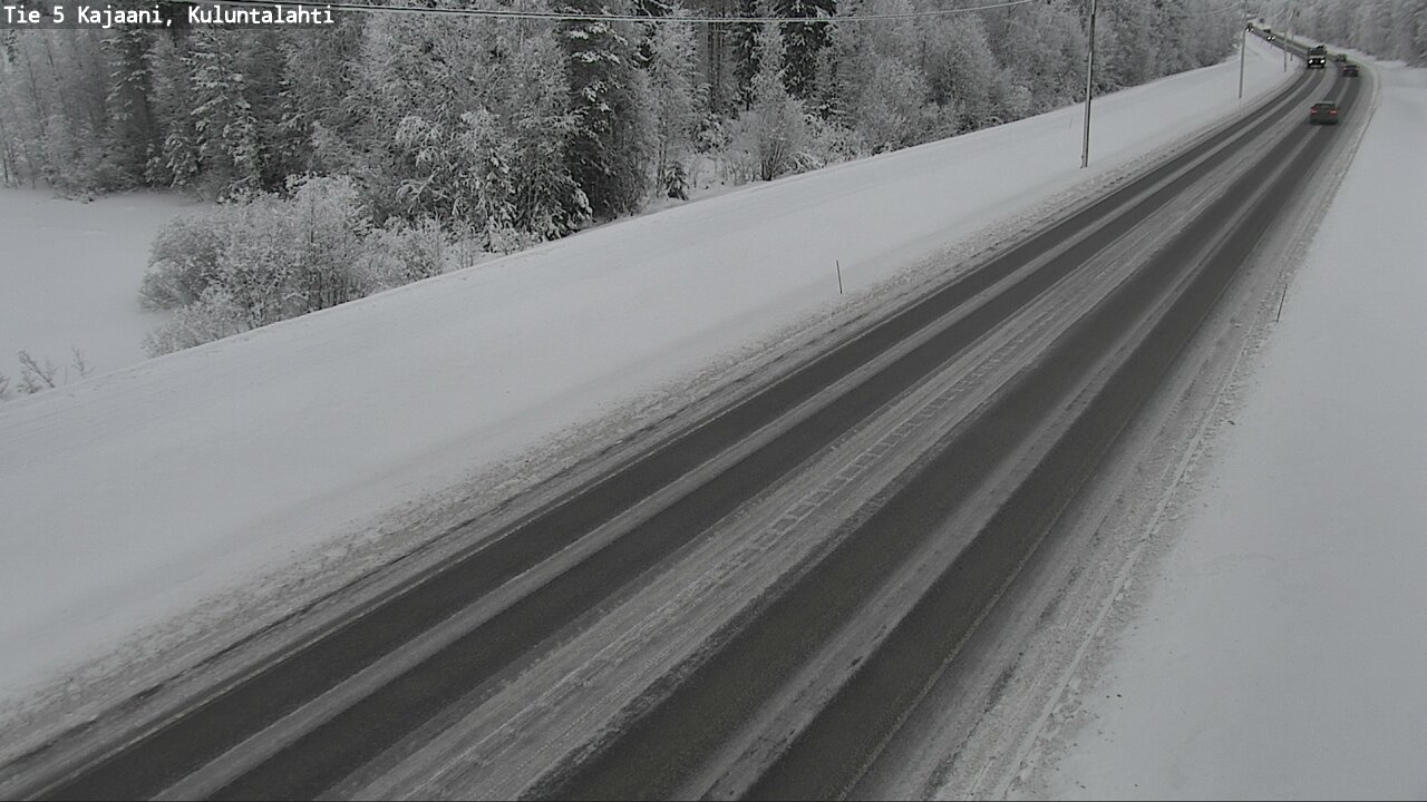 Weather Camera Image Väg 5 Kajaani, Kuluntalahti, Kajaani, Kainuu