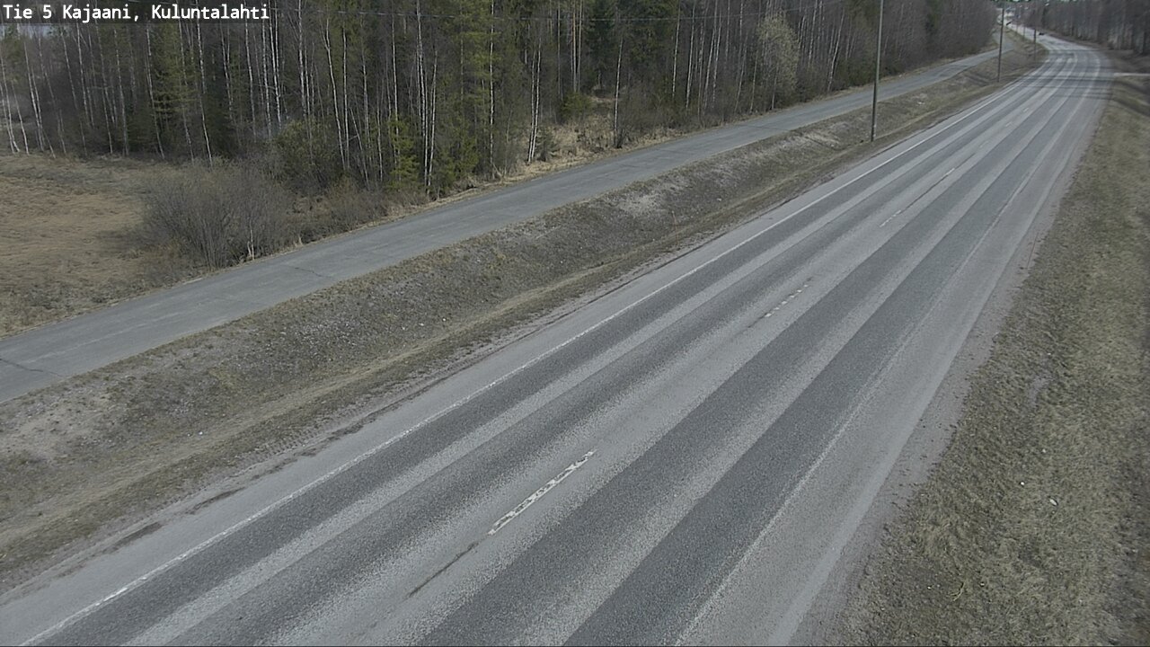Weather Camera Image Väg 5 Kajaani, Kuluntalahti, Kajaani, Kainuu