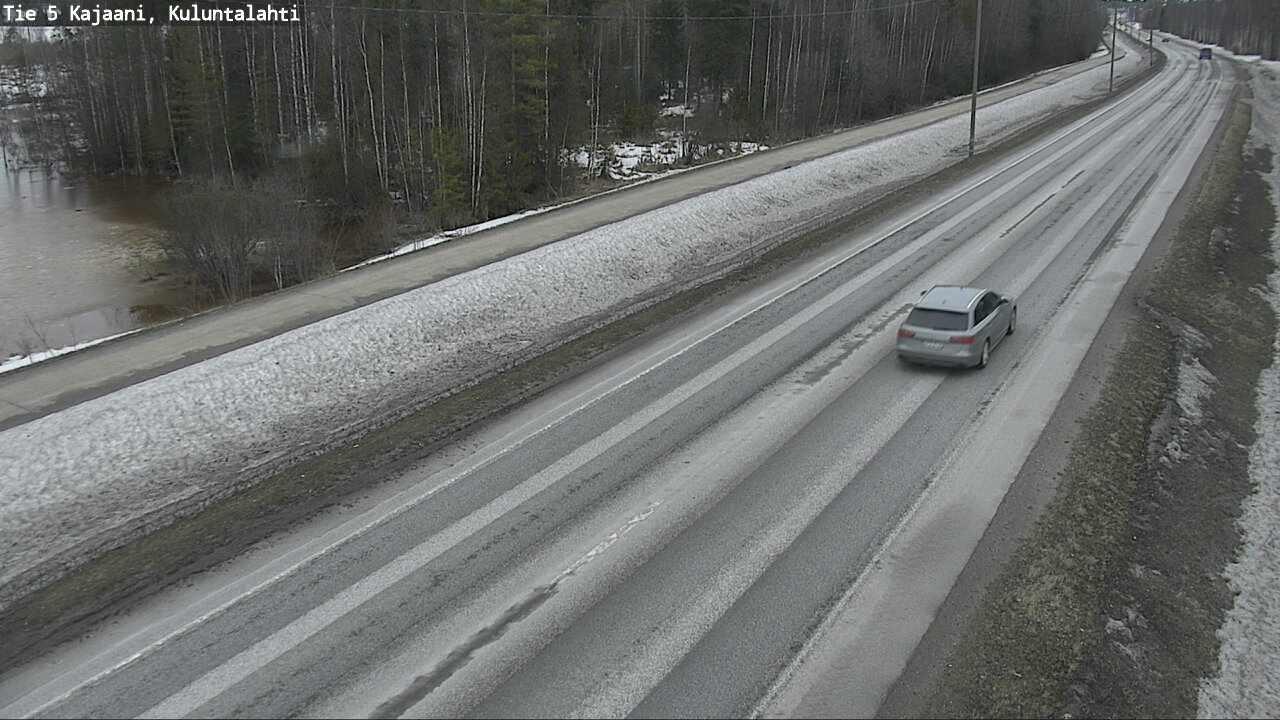 Weather Camera Image Väg 5 Kajaani, Kuluntalahti, Kajaani, Kainuu