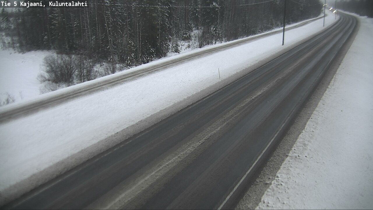 Weather Camera Image Väg 5 Kajaani, Kuluntalahti, Kajaani, Kainuu