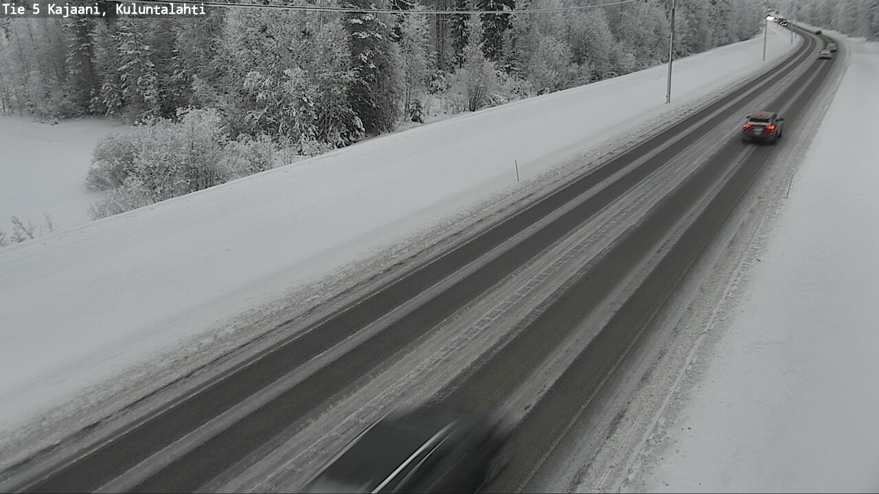 Weather Camera Image Väg 5 Kajaani, Kuluntalahti, Kajaani, Kainuu