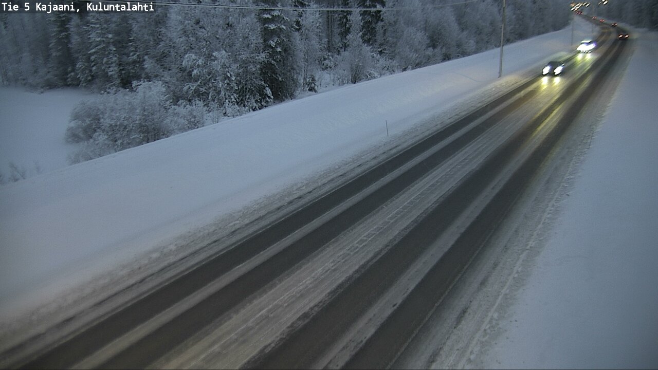 Weather Camera Image Väg 5 Kajaani, Kuluntalahti, Kajaani, Kainuu