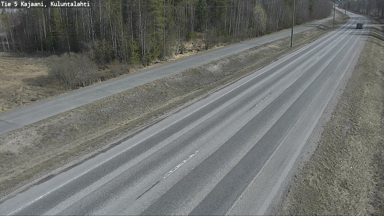 Weather Camera Image Väg 5 Kajaani, Kuluntalahti, Kajaani, Kainuu