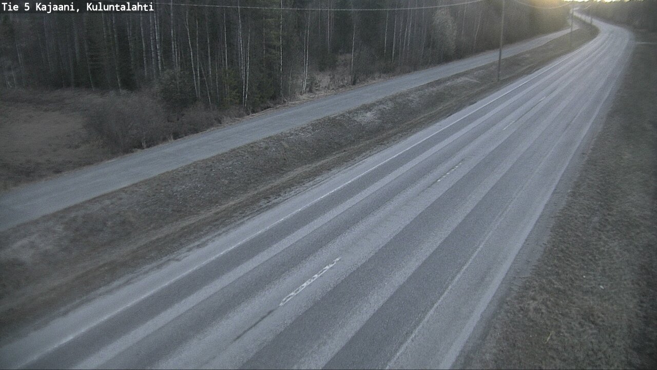 Weather Camera Image Road 5 Kajaani, Kuluntalahti, Kajaani, Kainuu