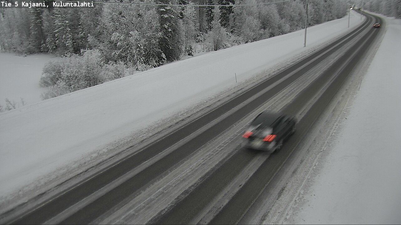 Weather Camera Image Väg 5 Kajaani, Kuluntalahti, Kajaani, Kainuu