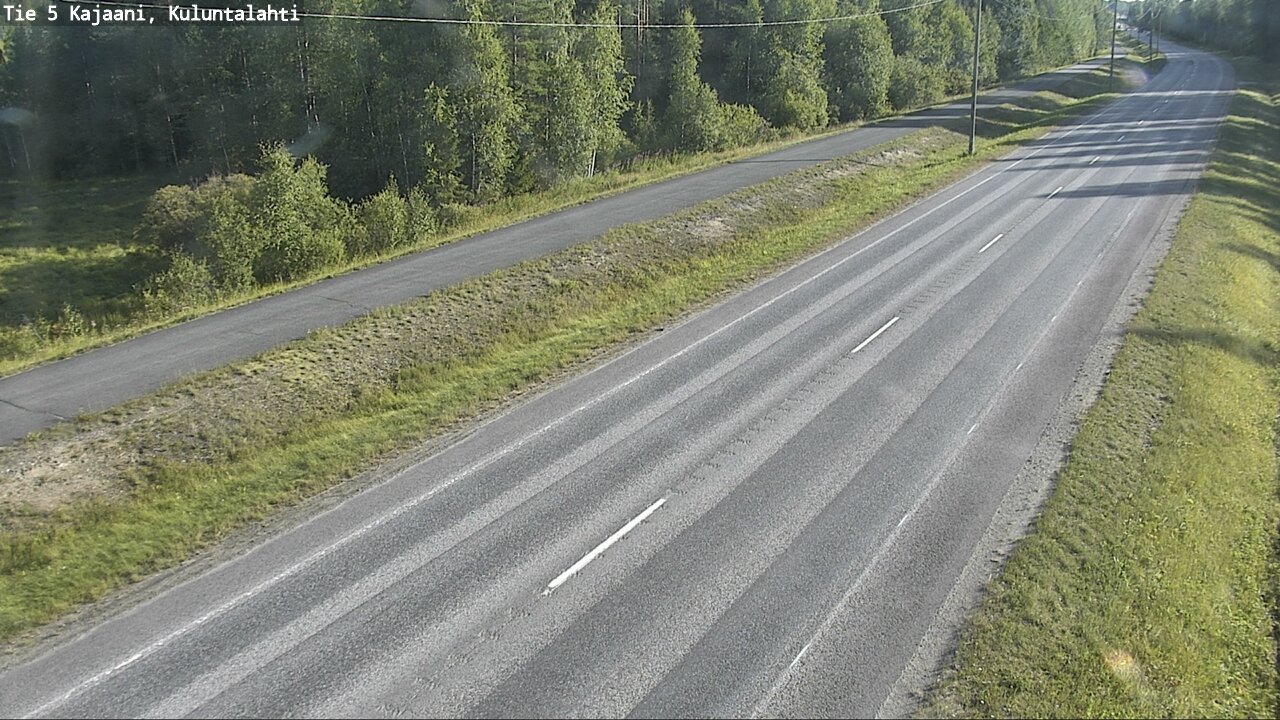 Weather Camera Image Road 5 Kajaani, Kuluntalahti, Kajaani, Kainuu
