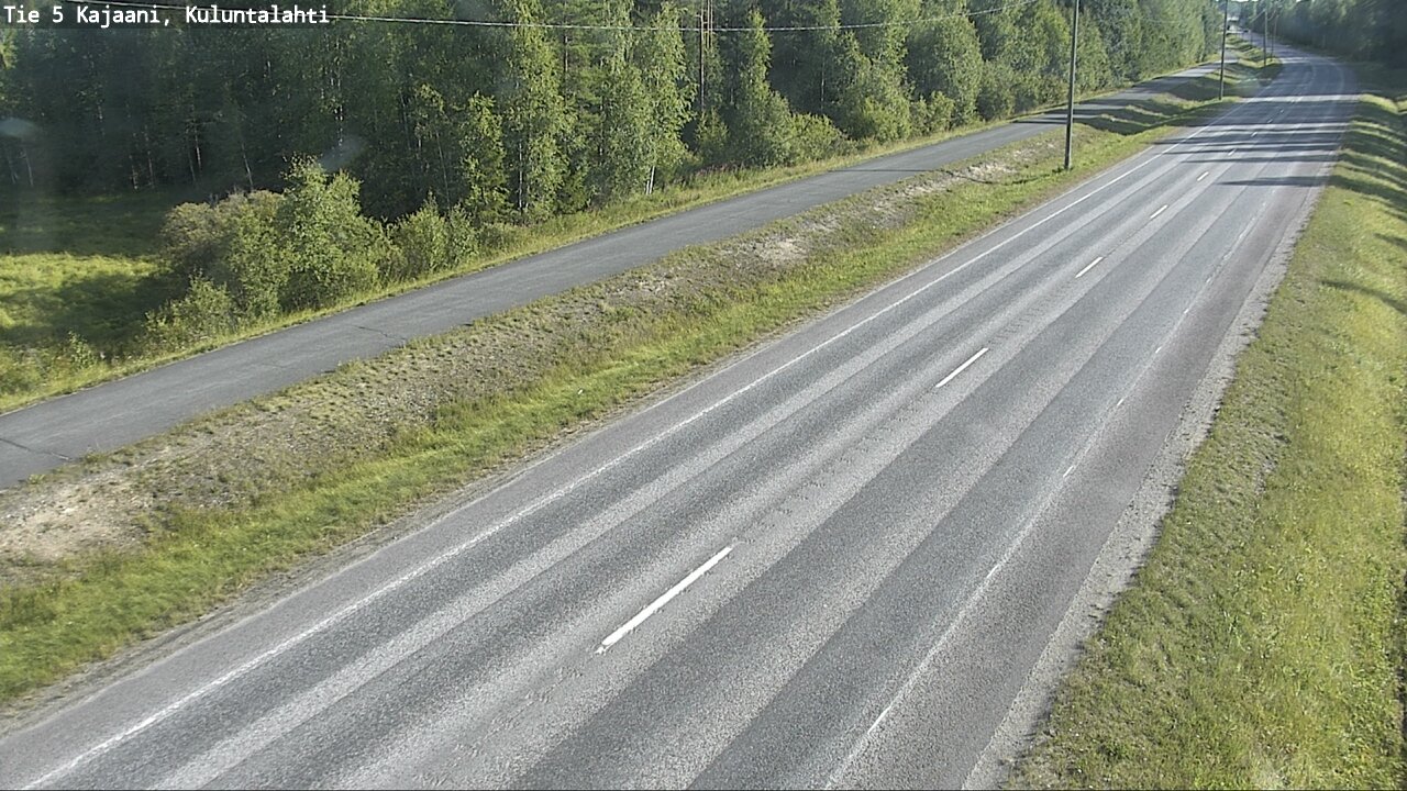 Weather Camera Image Road 5 Kajaani, Kuluntalahti, Kajaani, Kainuu