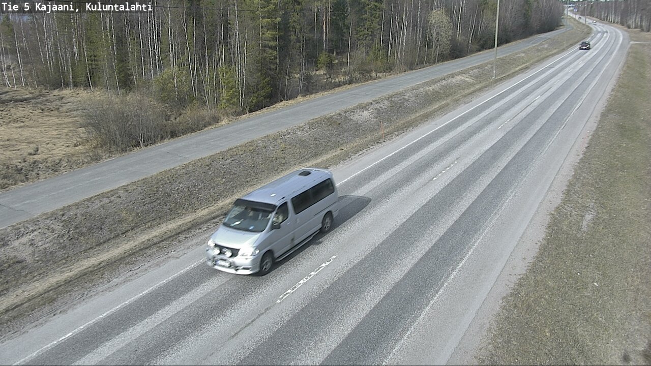 Weather Camera Image Väg 5 Kajaani, Kuluntalahti, Kajaani, Kainuu