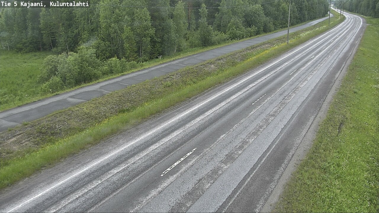 Weather Camera Image Väg 5 Kajaani, Kuluntalahti, Kajaani, Kainuu