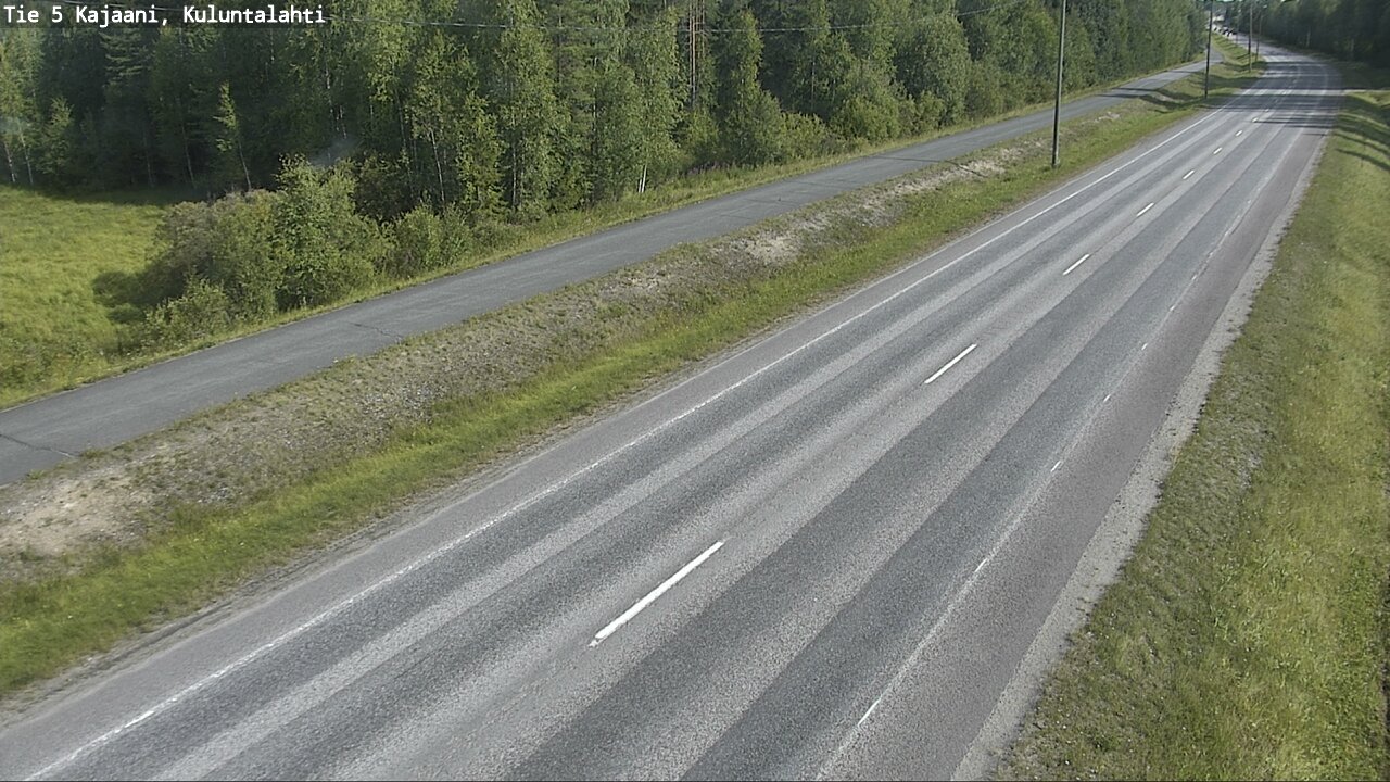 Weather Camera Image Road 5 Kajaani, Kuluntalahti, Kajaani, Kainuu